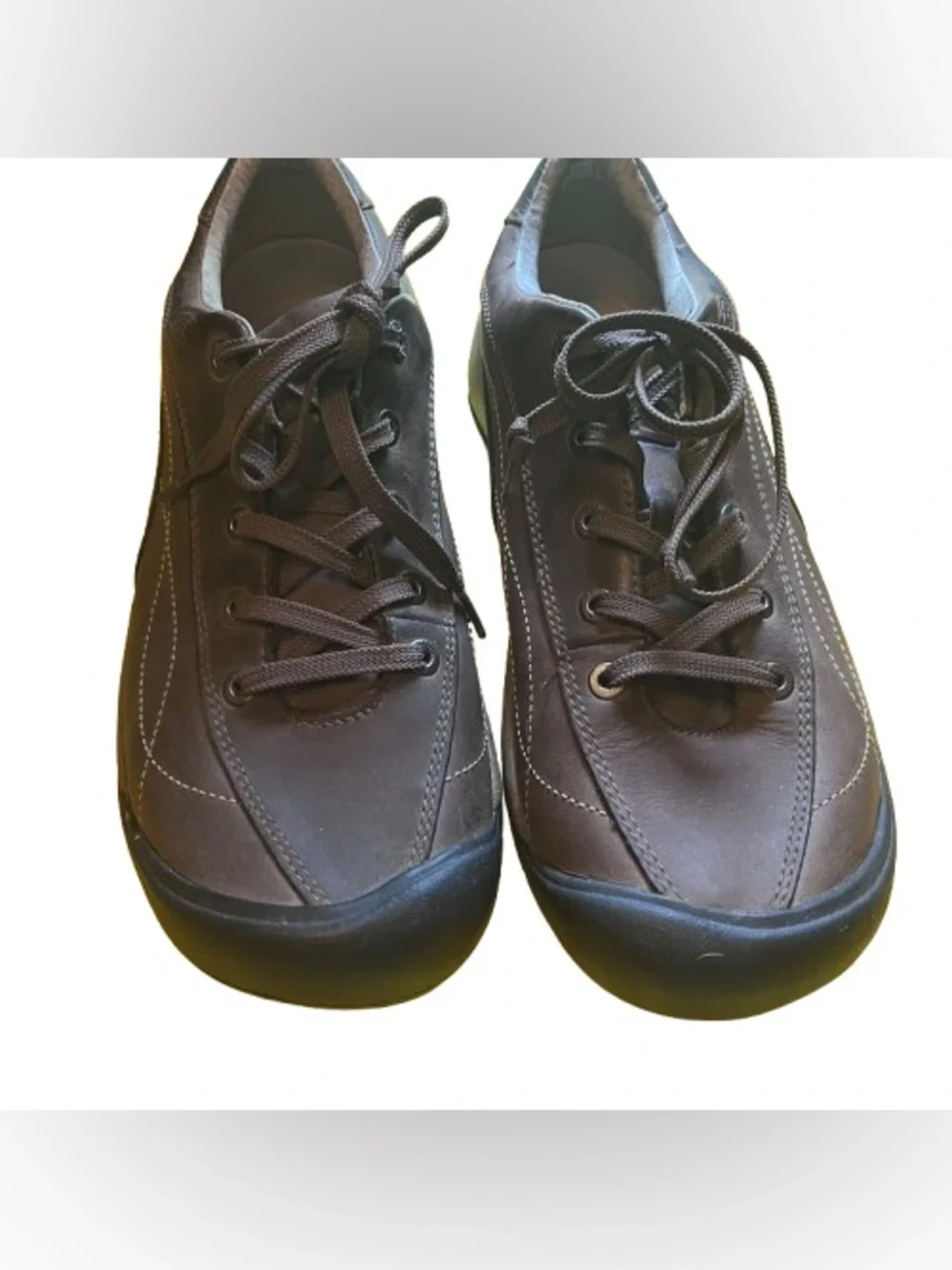 KEEN Toyah Shoes Women's 10 Brown Leather Hiking VGUC